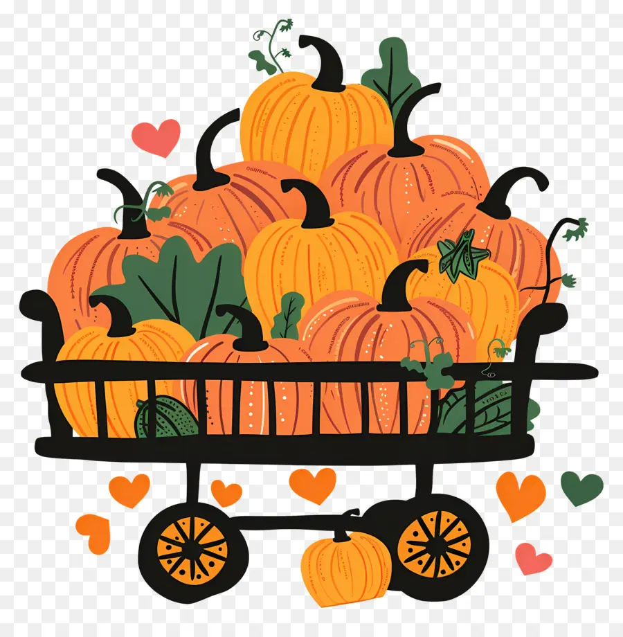 Citrouilles，Panier PNG