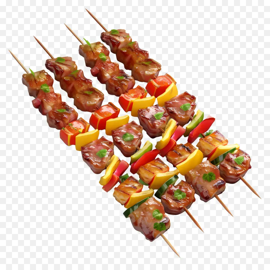 Brochettes De Viande，Brochettes De Viande Grillée PNG