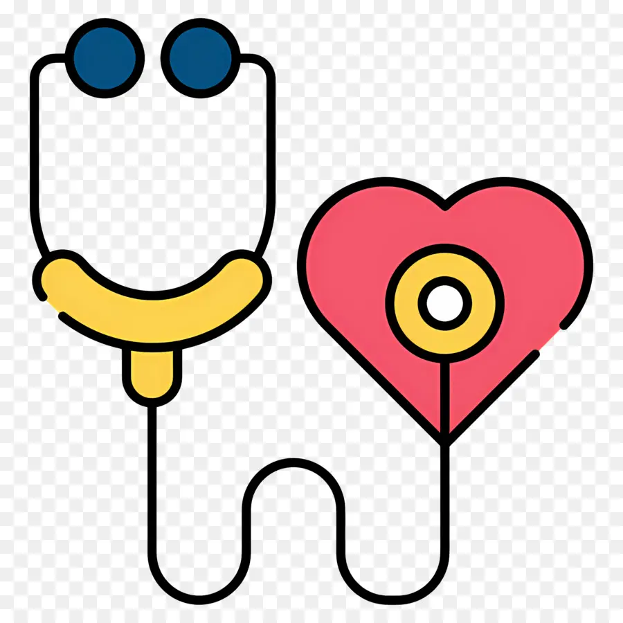 Coeur De Stéthoscope，Stéthoscope Et Coeur PNG