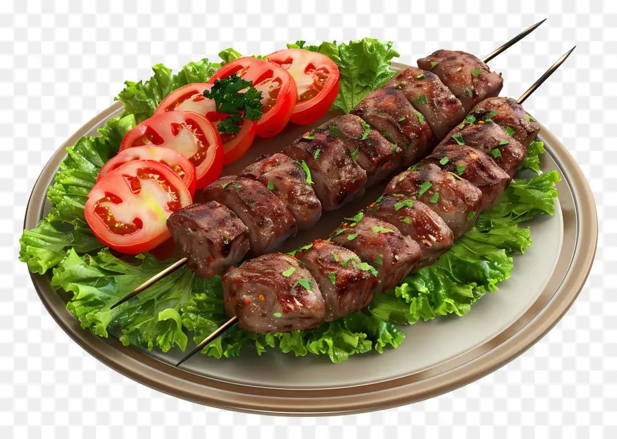 Kebab，Assiette De Brochettes PNG