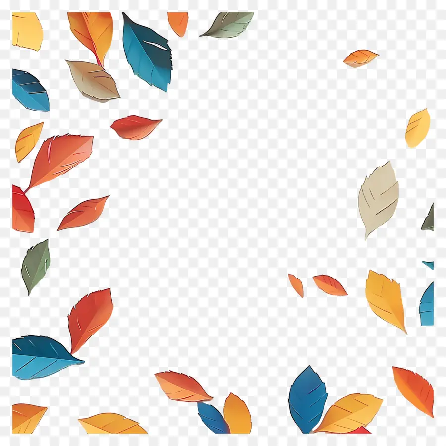 Feuilles D'automne，Feuilles Colorées PNG