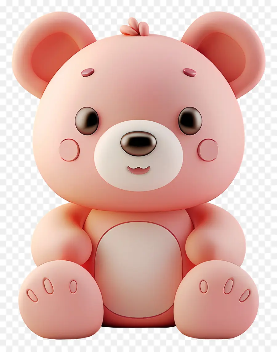 Nounours，Ours Rose PNG