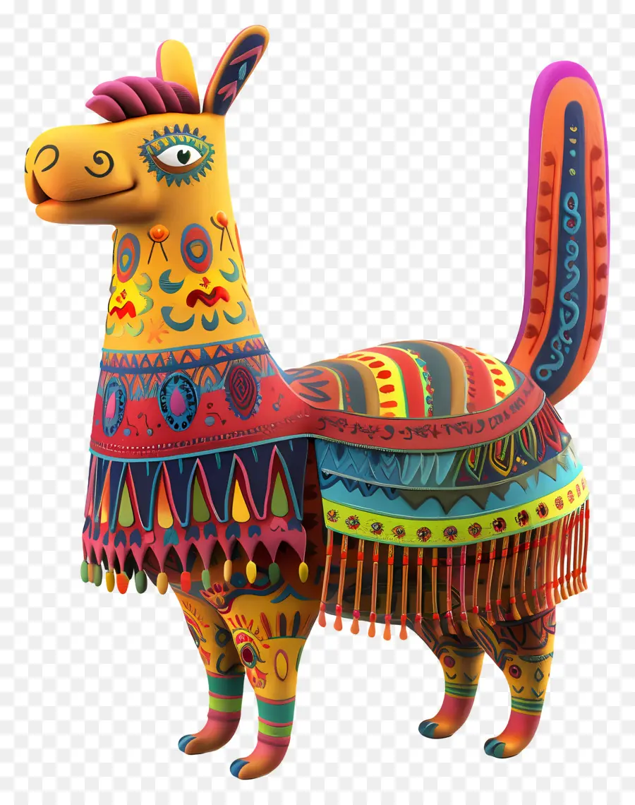 Mignon Lama，Lama Coloré PNG