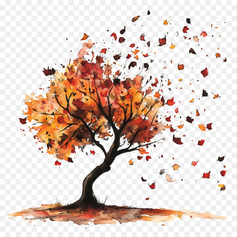 L'automne Commence，Arbre D'automne PNG