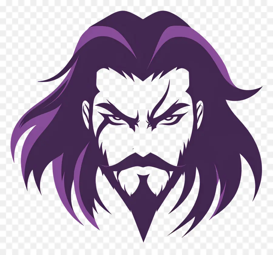 Violet，Homme Barbu PNG