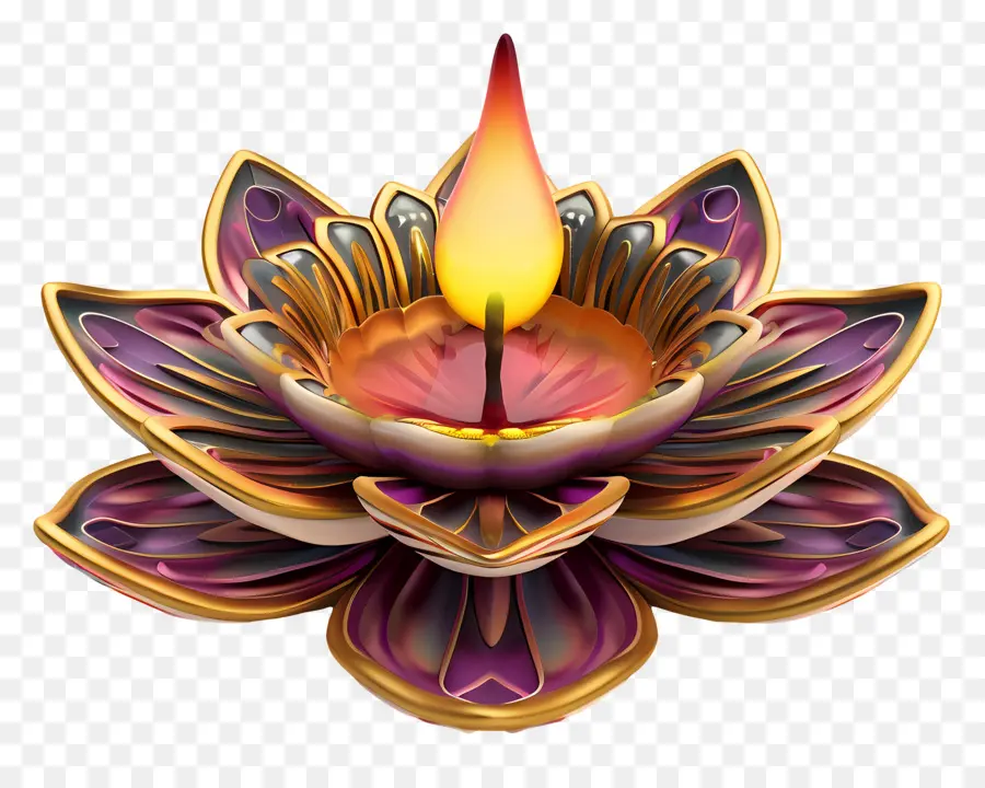 Diwali Diya，Bougie PNG