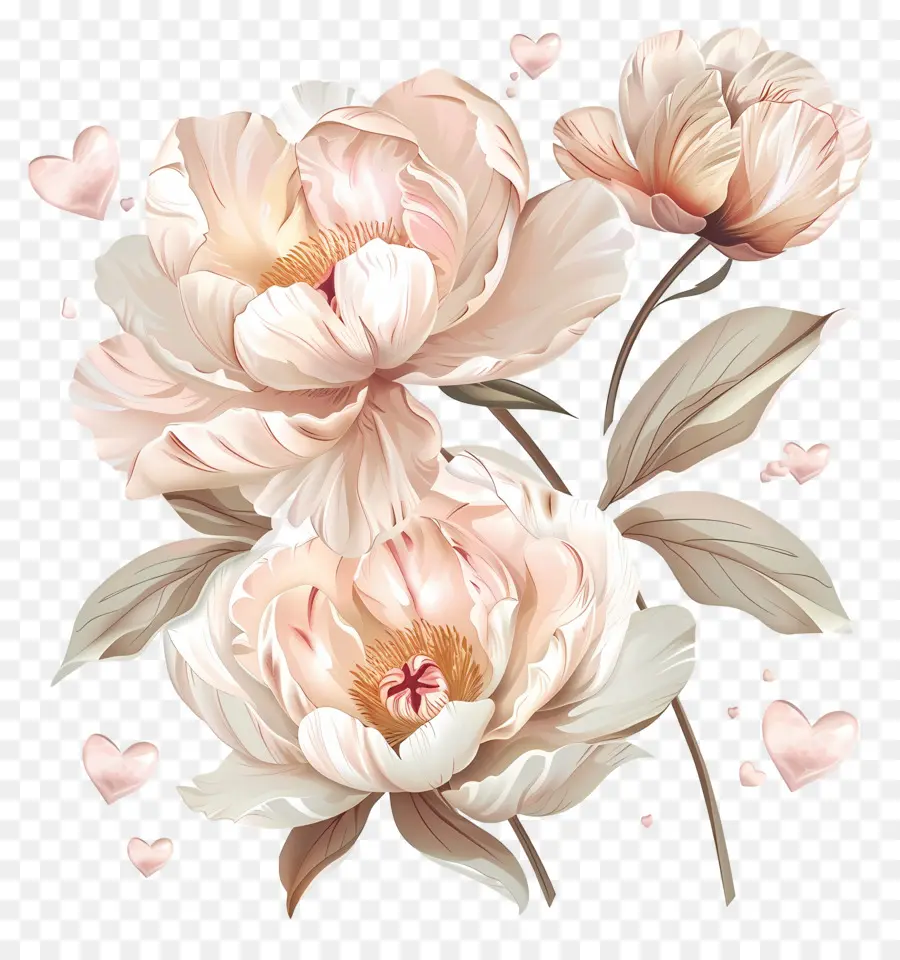 Fleurs De Pivoine，Pivoines PNG