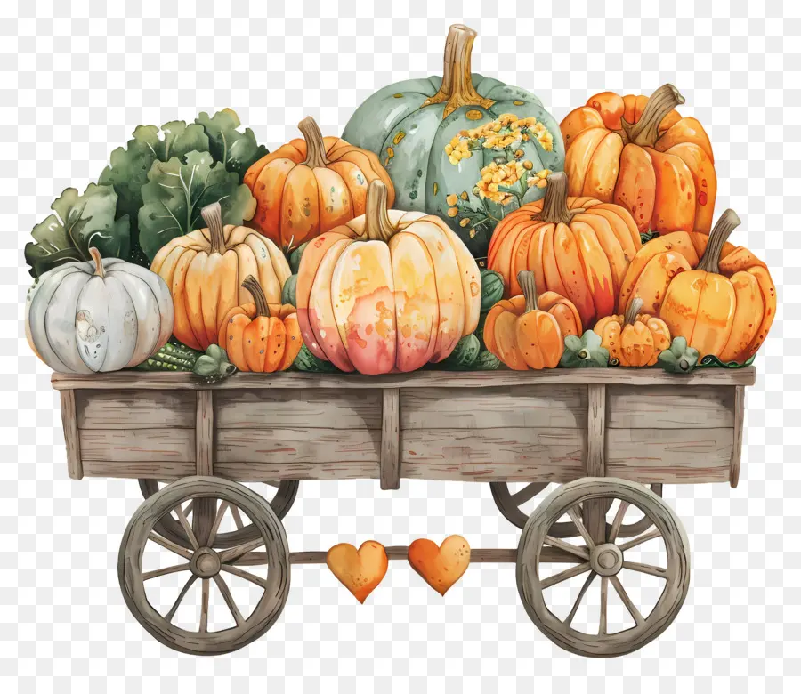 Citrouilles，Panier PNG