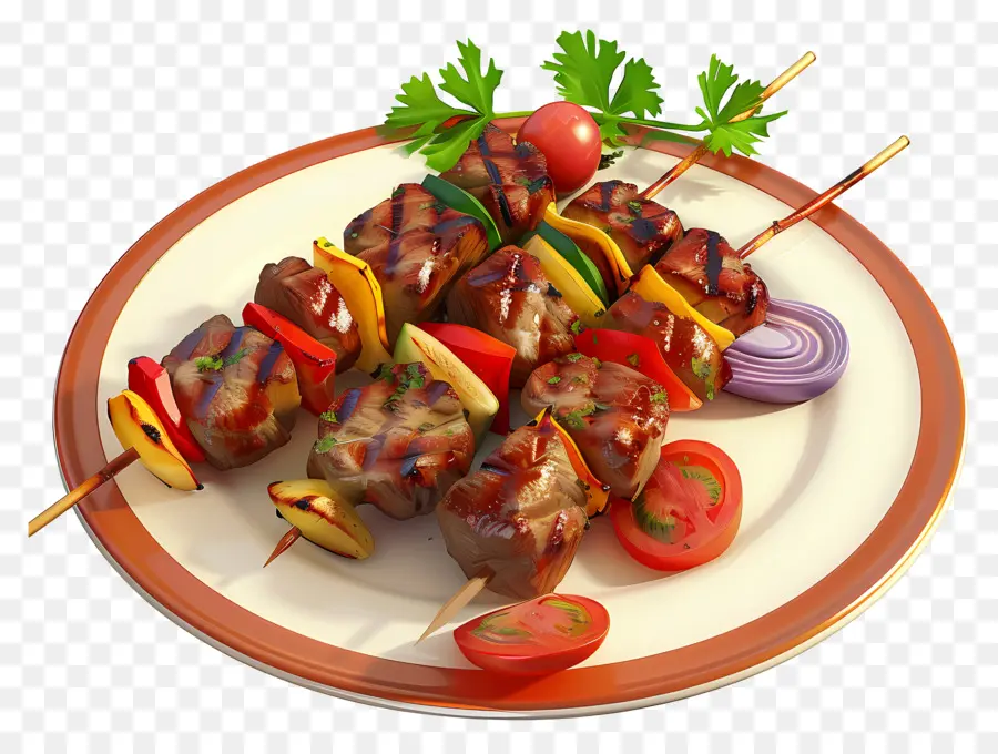 Kebab，Brochettes Grillées PNG