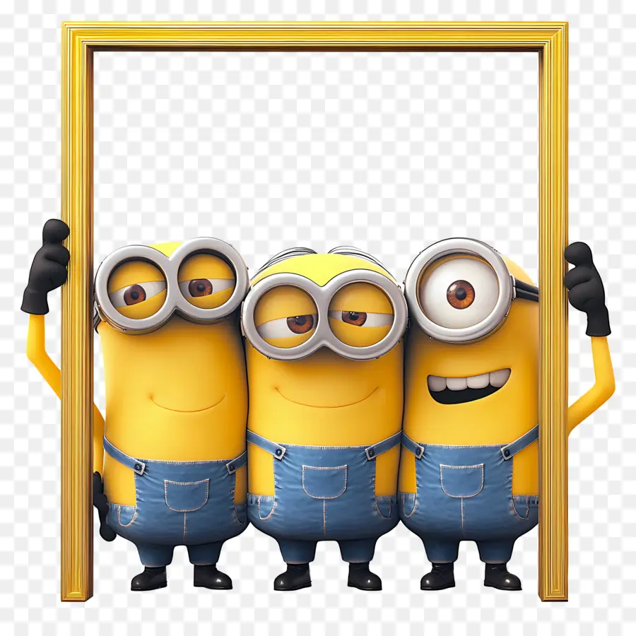 Cadre Photo Vide，Minions PNG