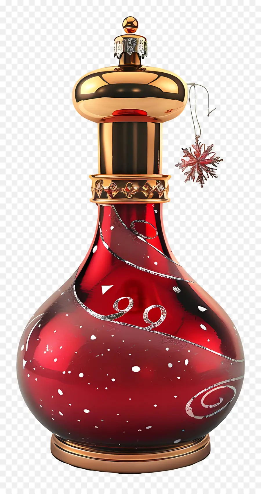 Bouteille De Noël，Bouteille Décorative Rouge PNG