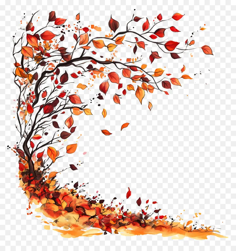 L'automne Commence，Arbre Nu PNG