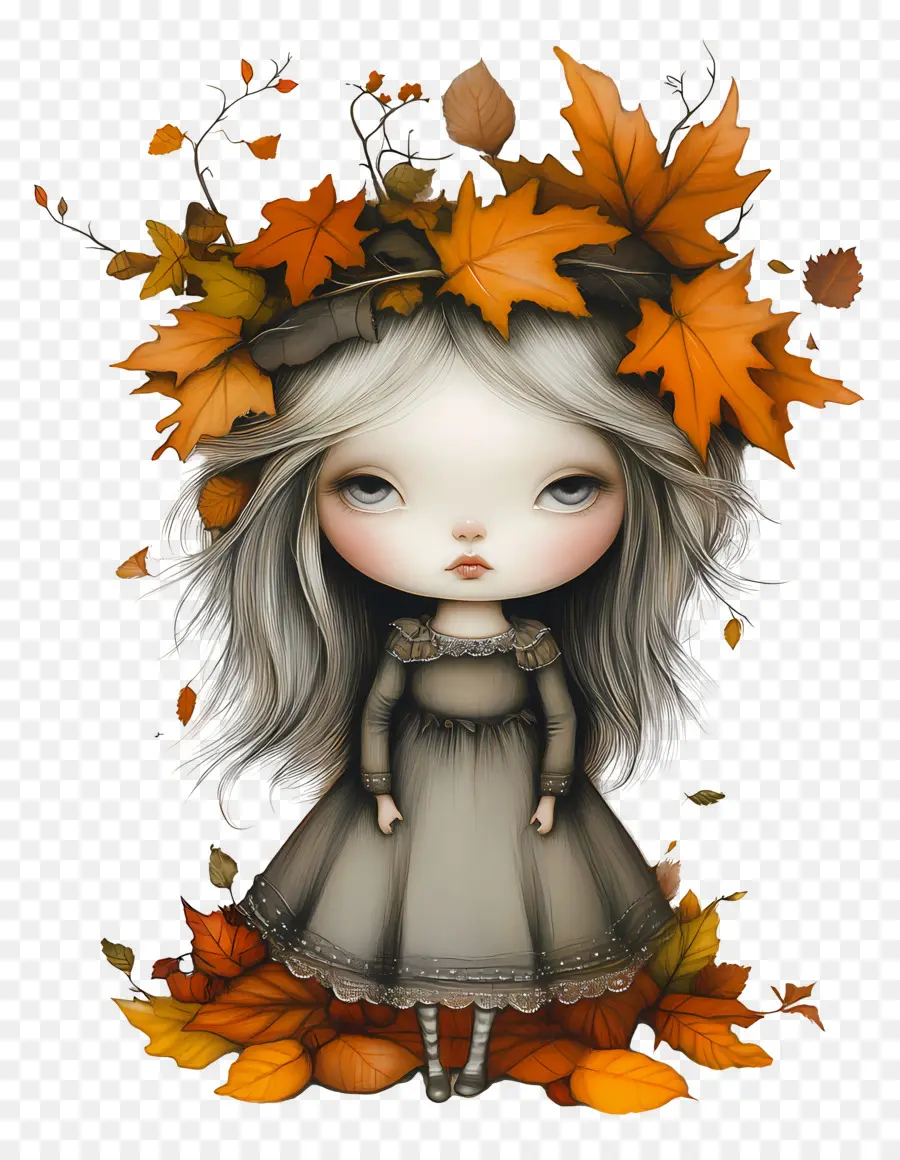 L'automne Commence，Fille D'automne PNG