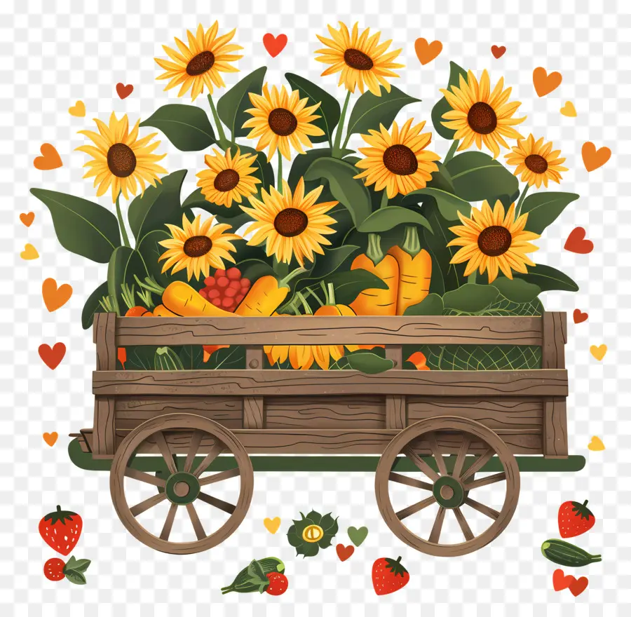 Tournesols，Tournesols Dans Le Panier PNG