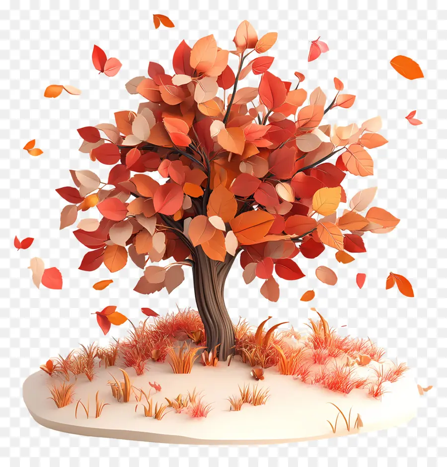 L'automne Commence，Arbre D'automne PNG