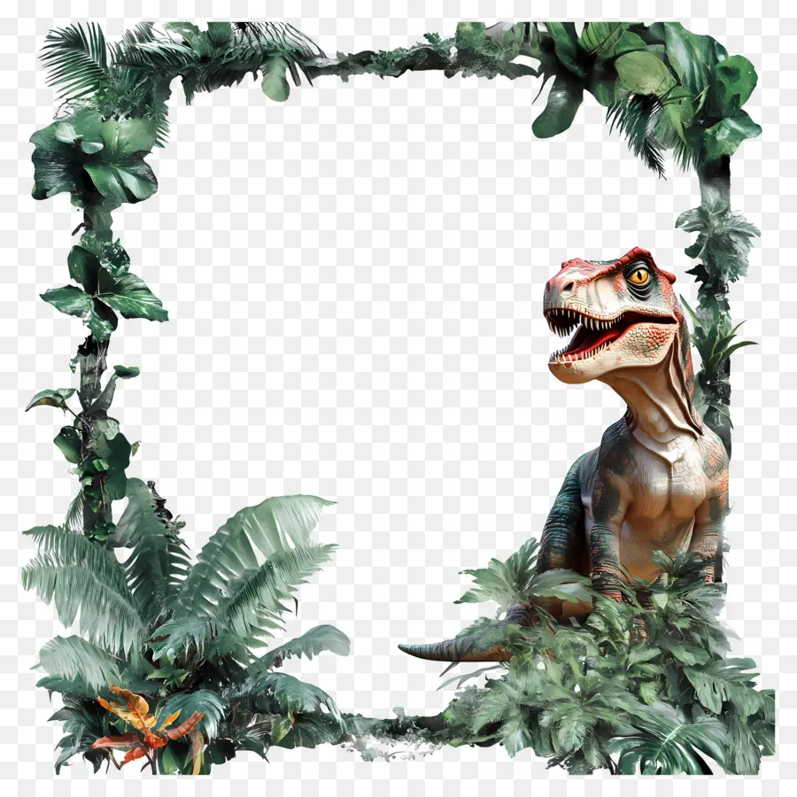 Cadre Photo Vide，Dinosaure PNG