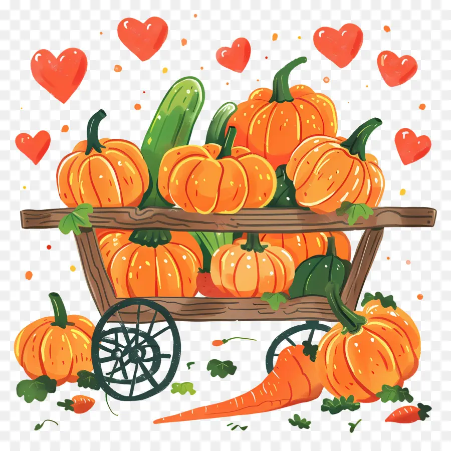 Citrouilles，Panier PNG