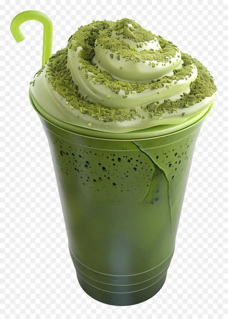 Boisson Au Matcha，Boisson Verte PNG