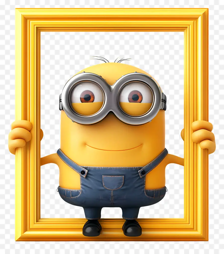 Cadre Photo Vide，Minion Jaune PNG