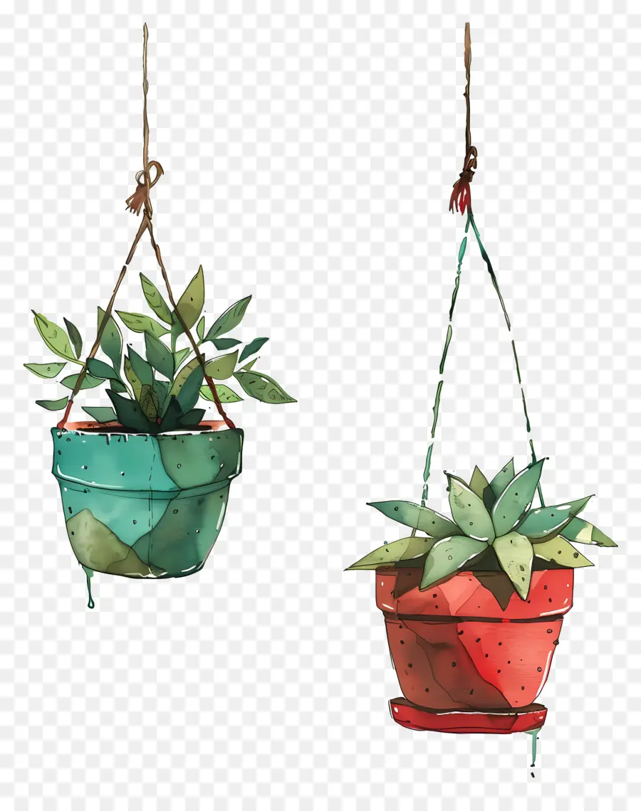 Plantes En Pot Suspendues，Plantes Suspendues PNG