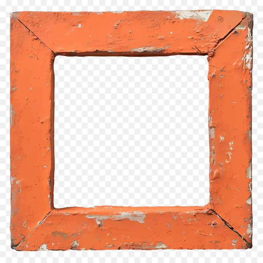 Cadre Photo Vide，Cadre Orange PNG