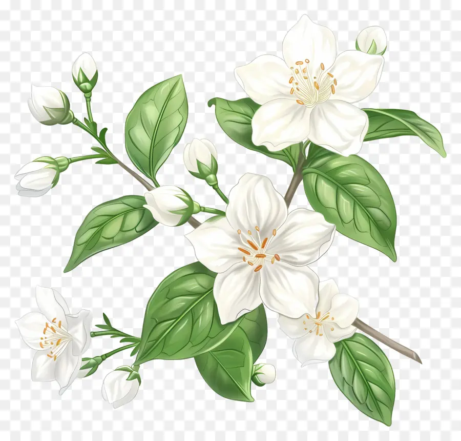 Fleurs De Jasmin Blanc，Fleurs Blanches PNG