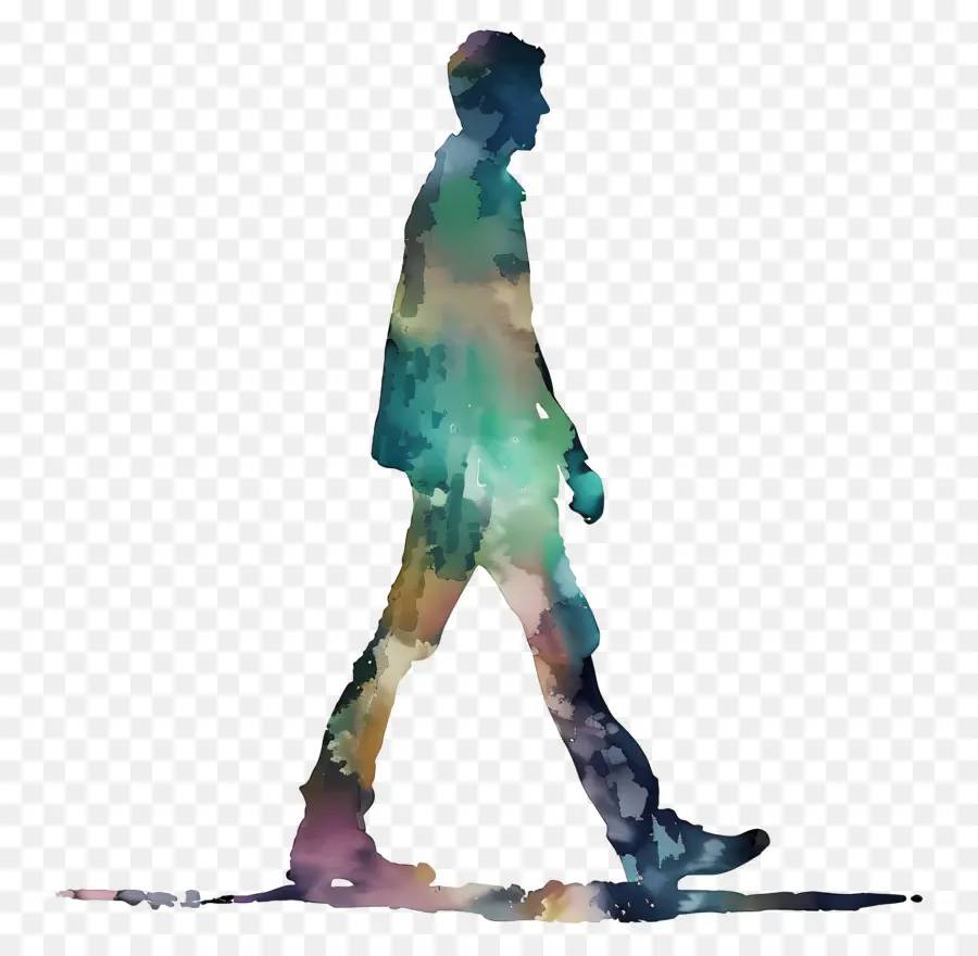 Silhouette D'homme Qui Marche，Personne Qui Marche PNG