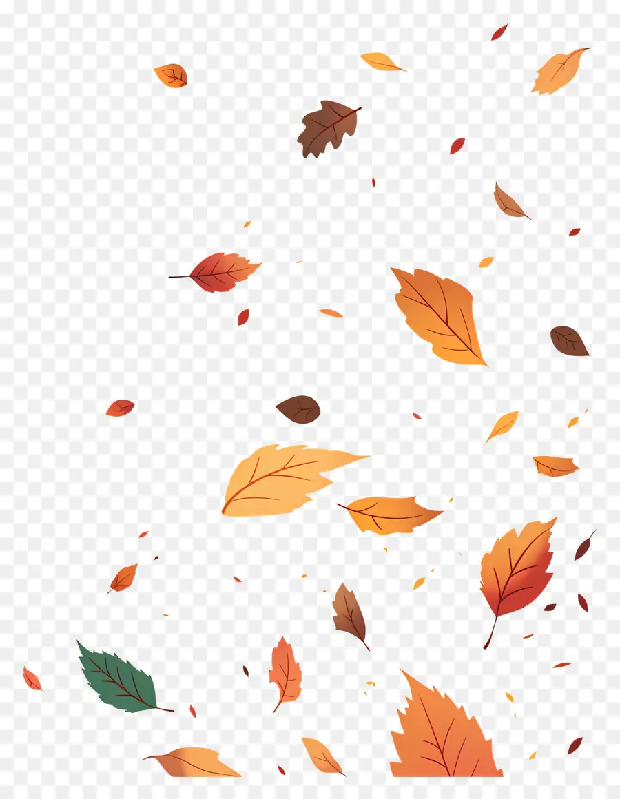 Feuilles D'automne，Feuilles Qui Tombent PNG