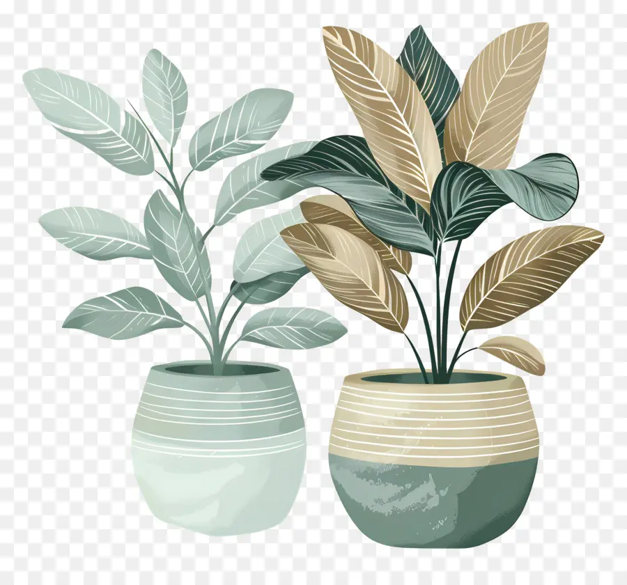 Plantes Dans Un Panier，Plantes En Pot PNG