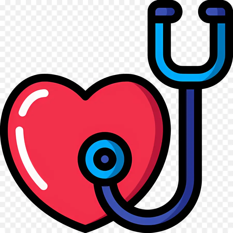 Coeur De Stéthoscope，Coeur Avec Stéthoscope PNG