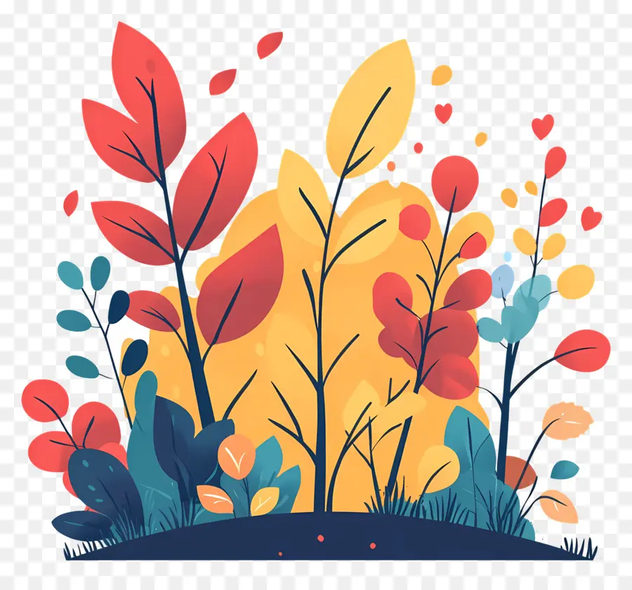 L'automne Commence，Composition Florale PNG