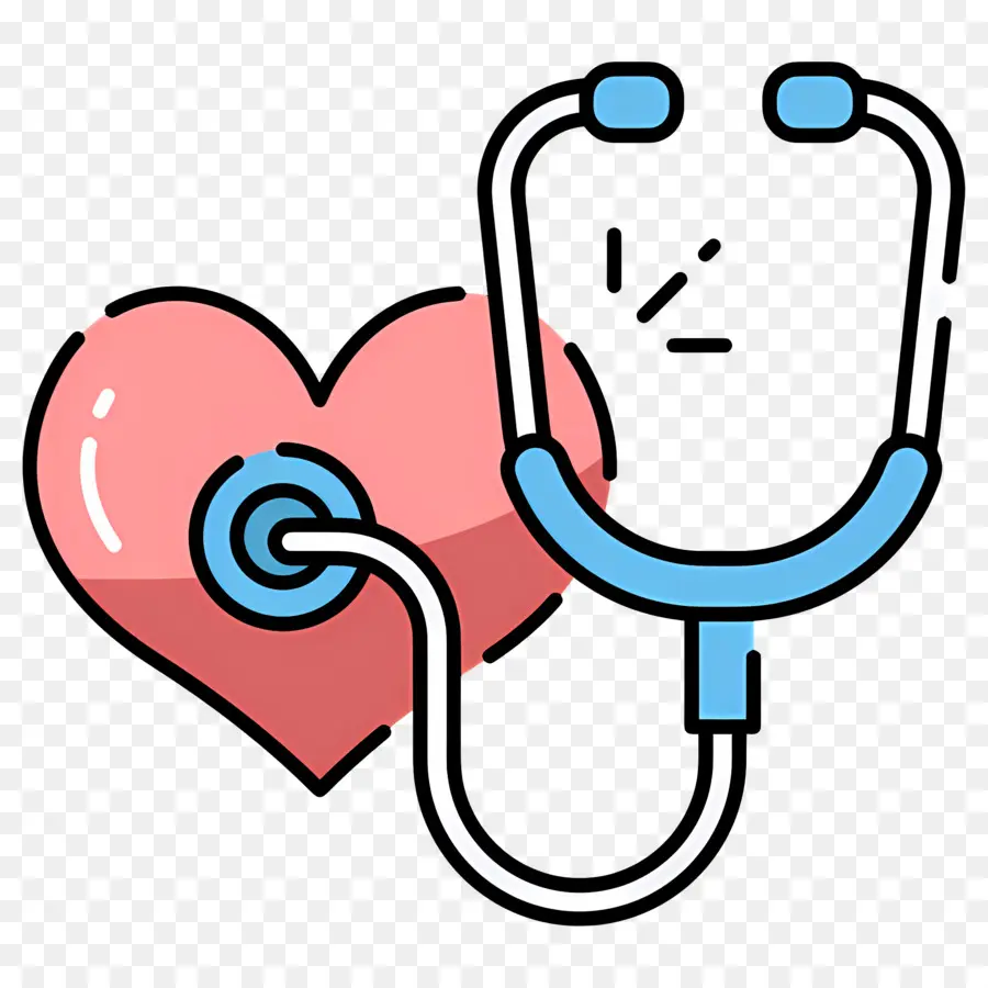 Coeur De Stéthoscope，Coeur Avec Stéthoscope PNG