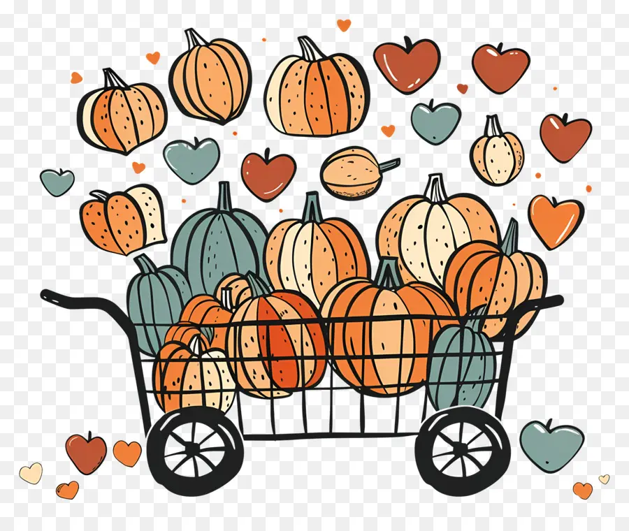 Citrouilles，Panier PNG