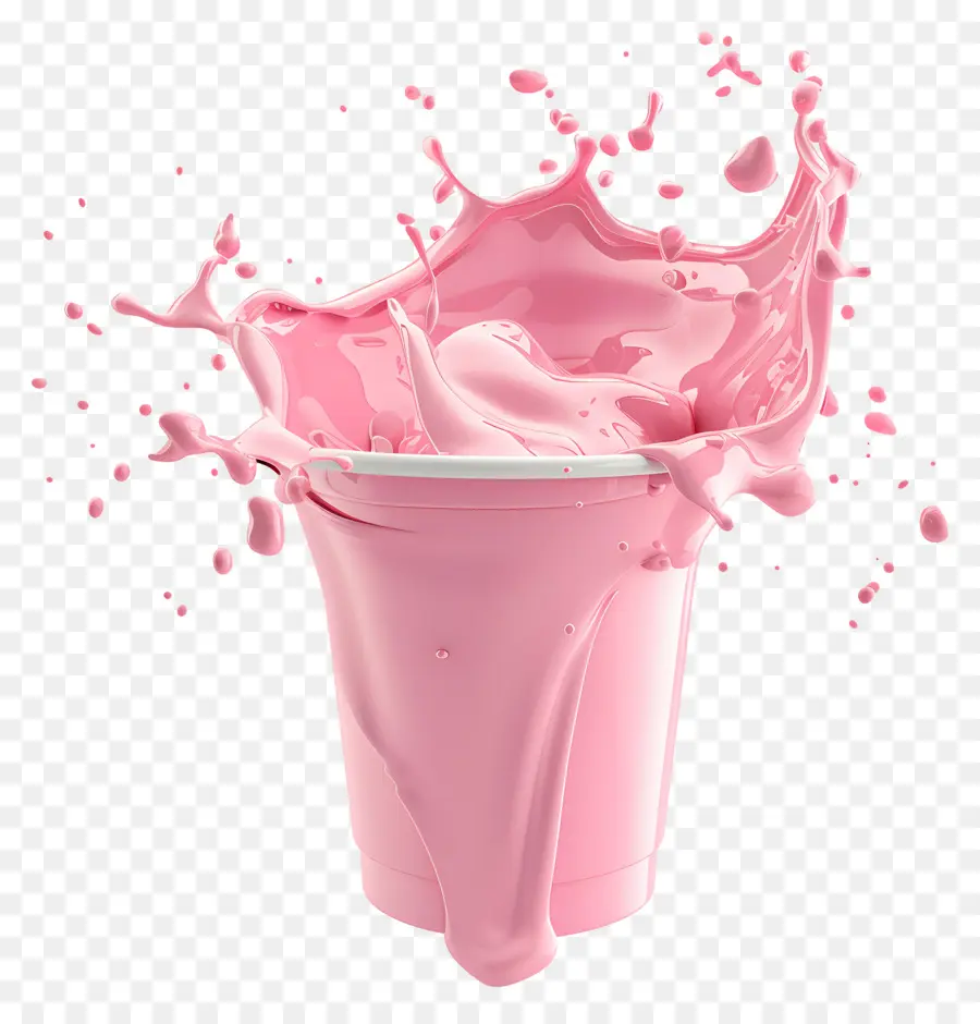 Lait Rose，Éclaboussure Rose PNG