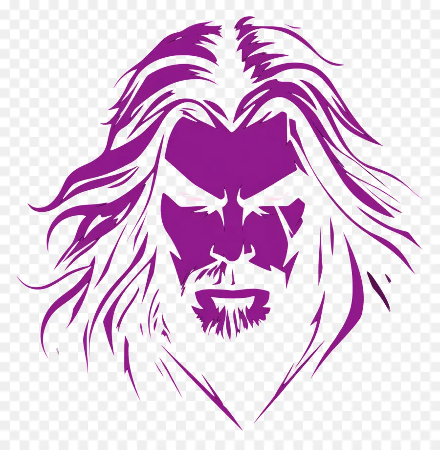 Violet，Homme Aux Cheveux Longs PNG