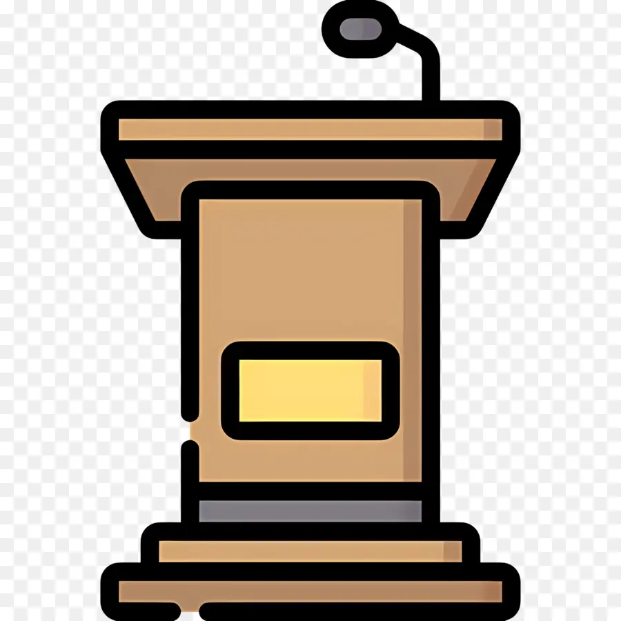 Podium，Microphone PNG