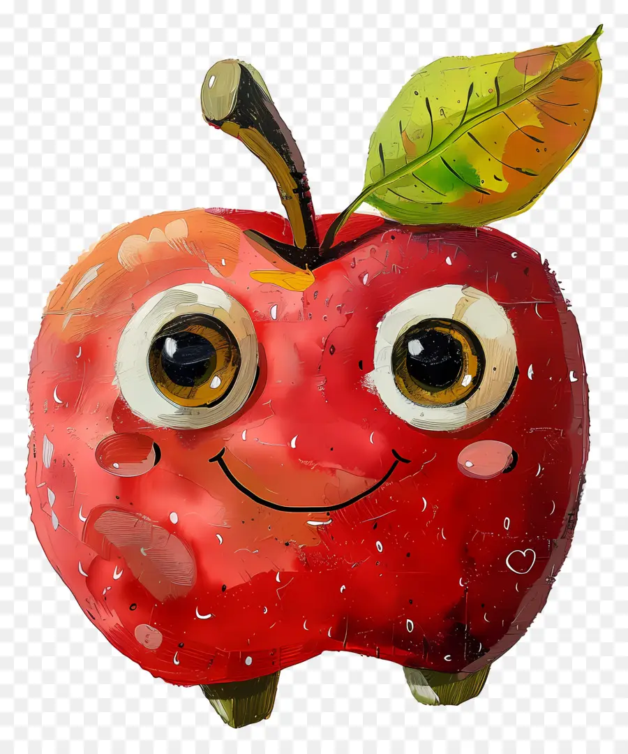 Pomme De Dessin Animé，Pomme Mignonne PNG