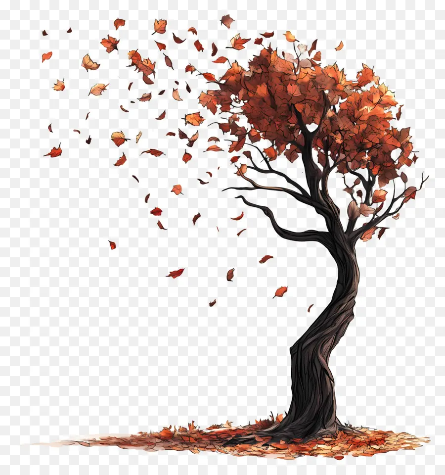 L'automne Commence，Arbre D'automne PNG