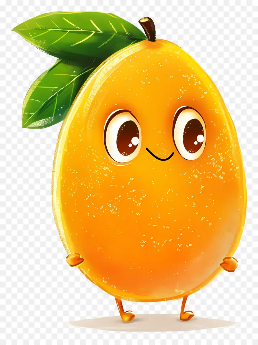 Mangue De Dessin Animé，Orange Souriante PNG