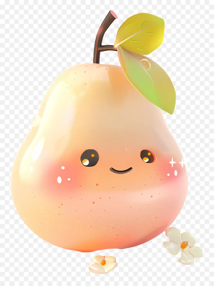 Poire De Dessin Animé，Poire Mignonne PNG