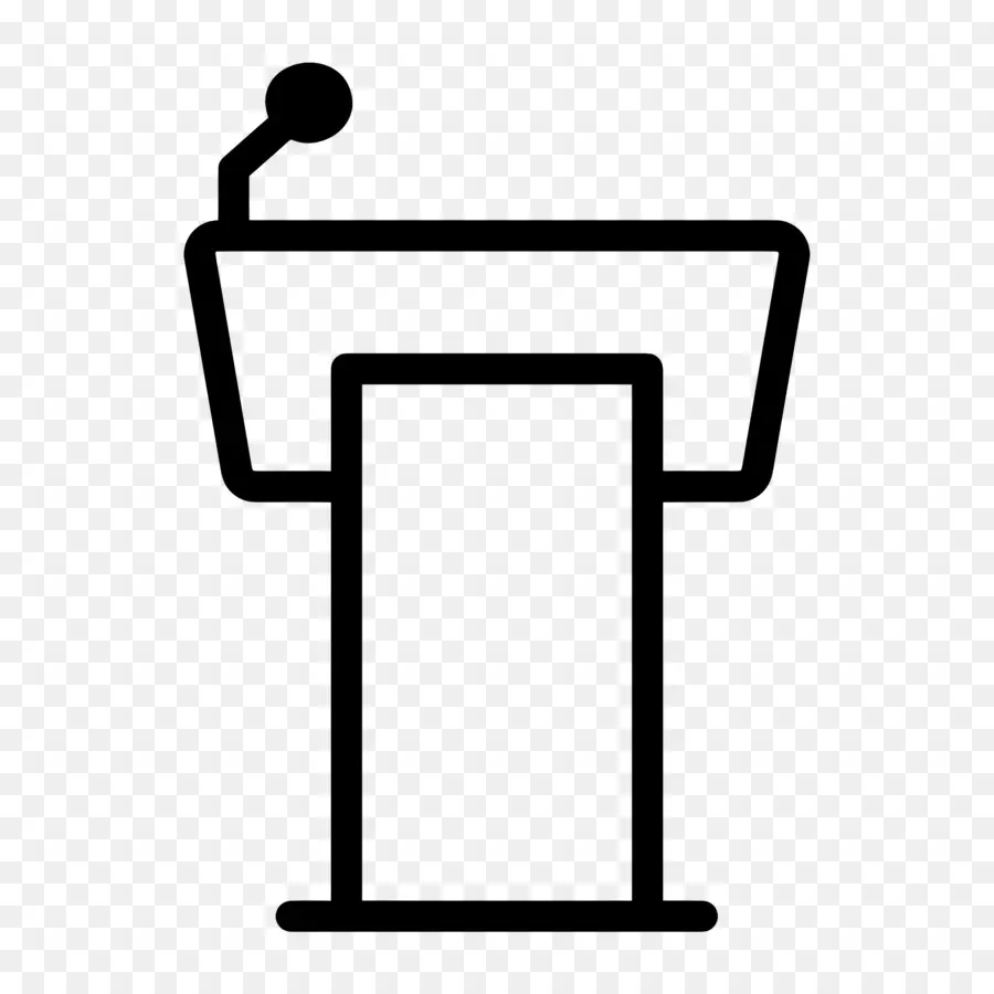 Podium，Microphone PNG