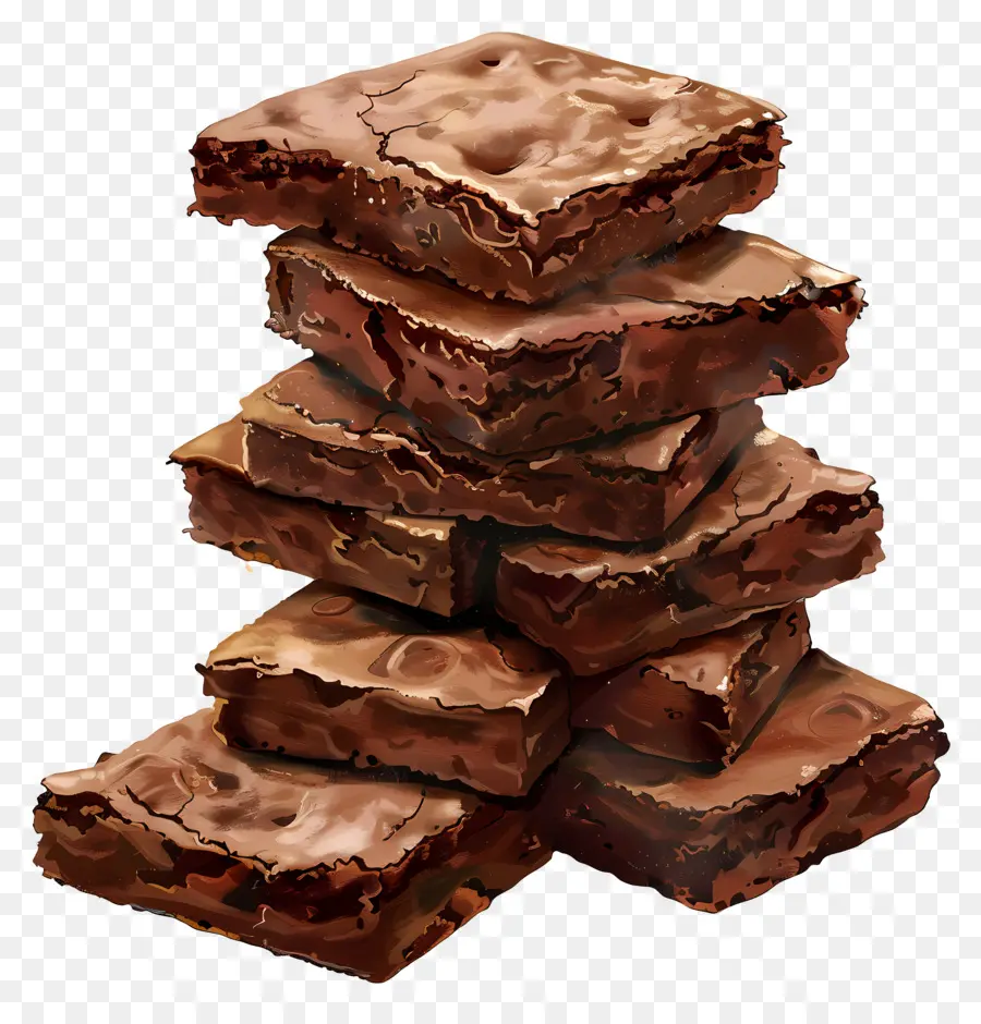 Pile De Brownies，Brownies PNG