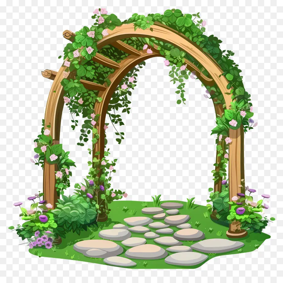 Arche De Jardin，Voûte Verte PNG