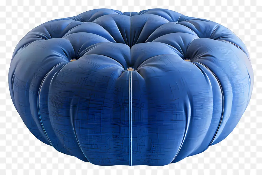 Ottoman，Pouf Bleu PNG