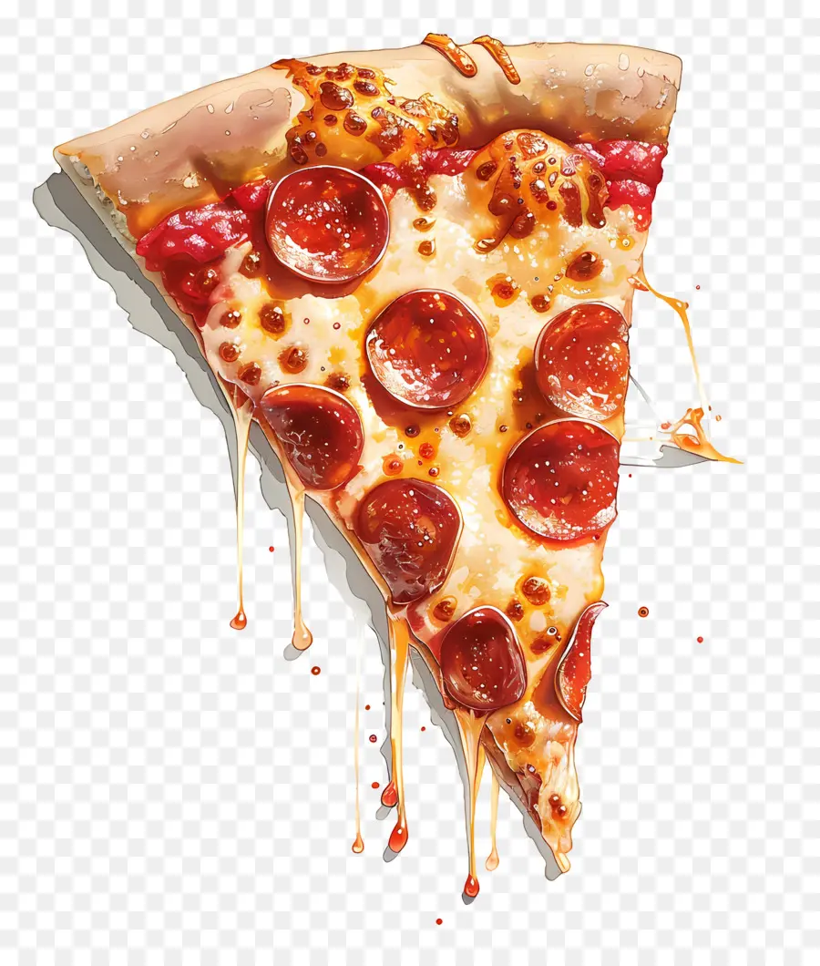 Tranche De Pizza，Pizza PNG