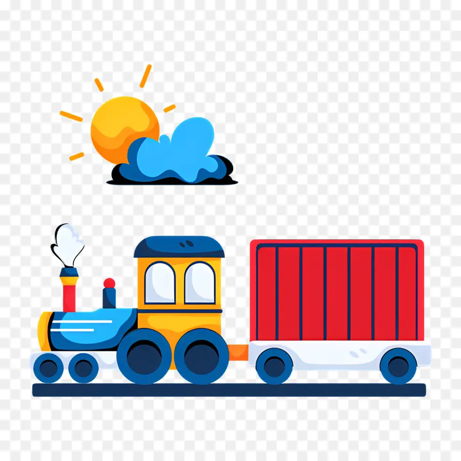 Logistique，Train Jouet PNG