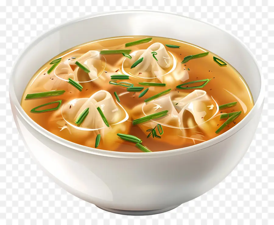 Soupe Wonton，Raviolis Dans Une Soupe épicée PNG