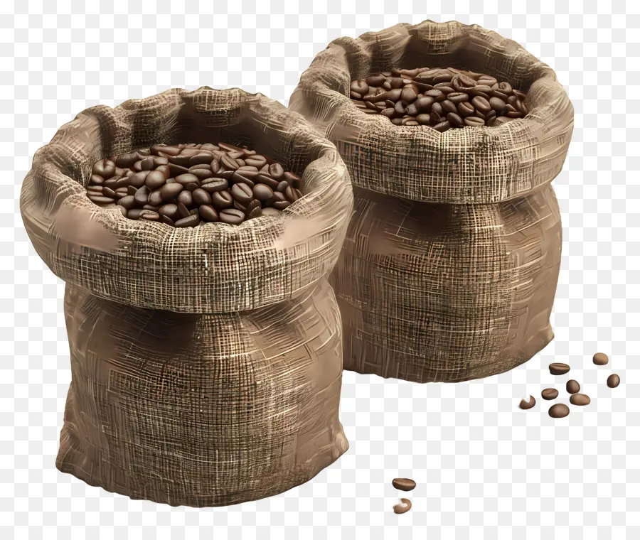 Café En Grains，Sacs PNG