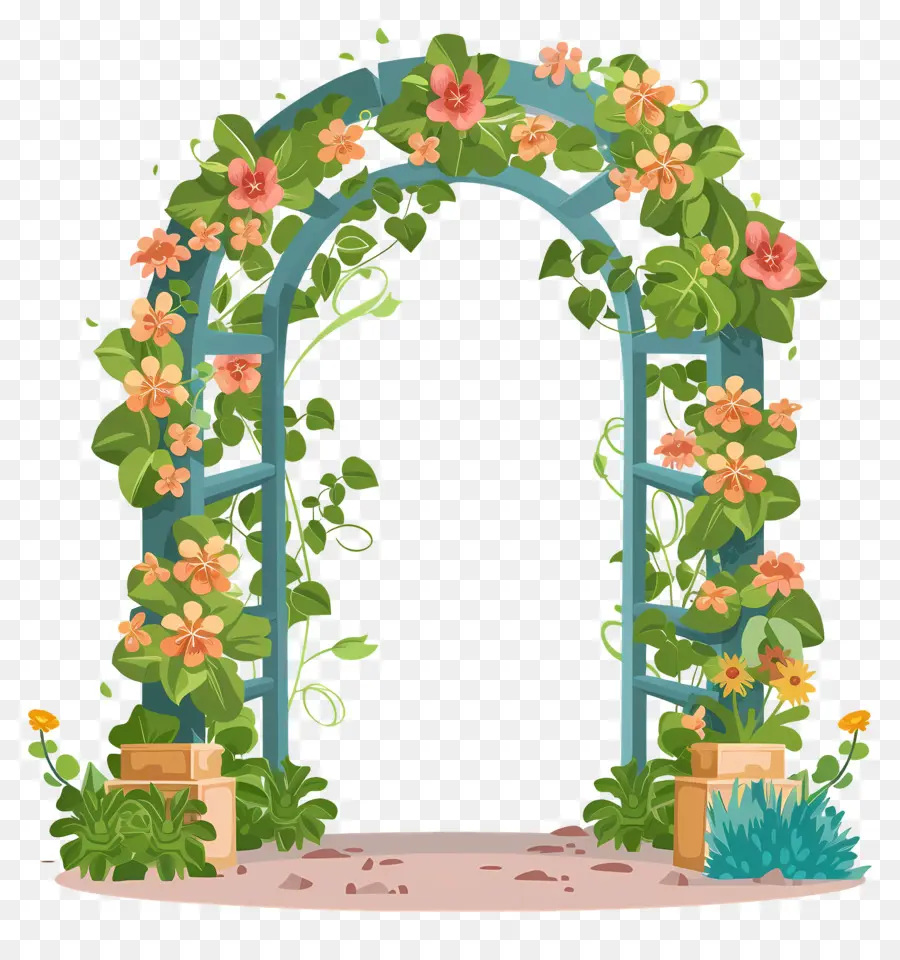 Arche De Jardin，Fleurs PNG