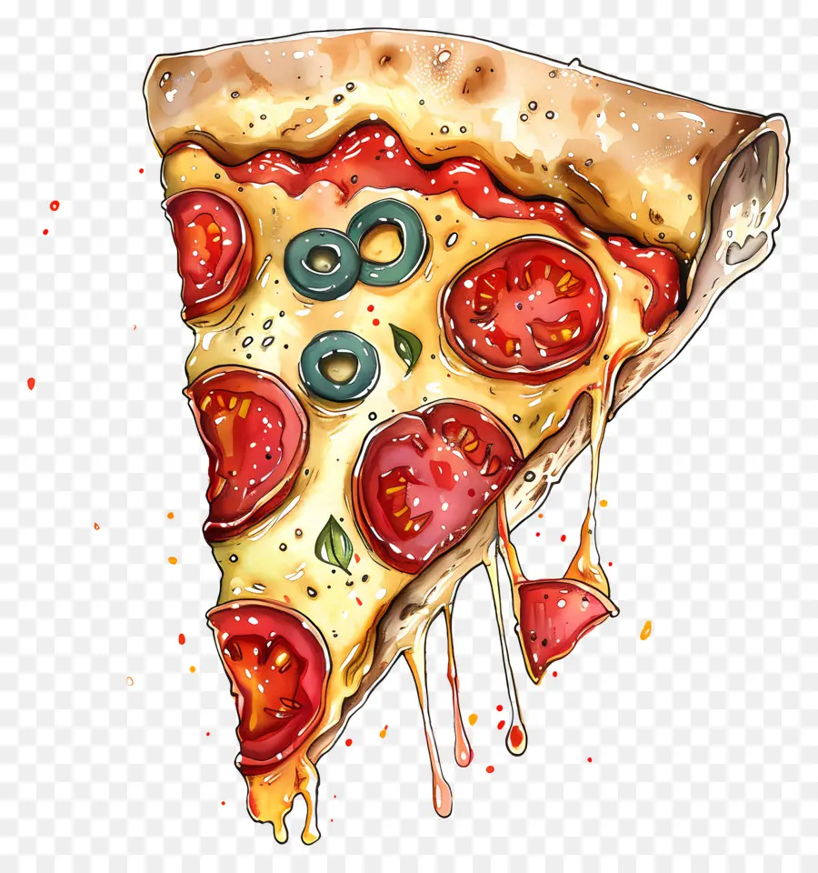 Tranche De Pizza，Fromage PNG